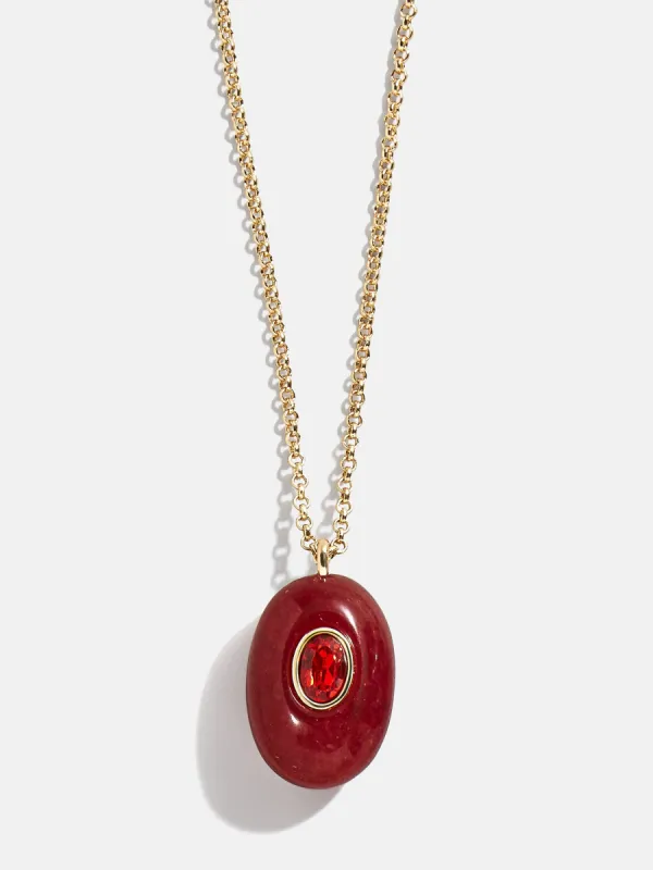 Aura Semi-Precious Pendant Necklace - Red sold by BaubleBar