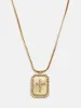 Grace Cross Pendant Necklace - Gold/Pavé sold by BaubleBar