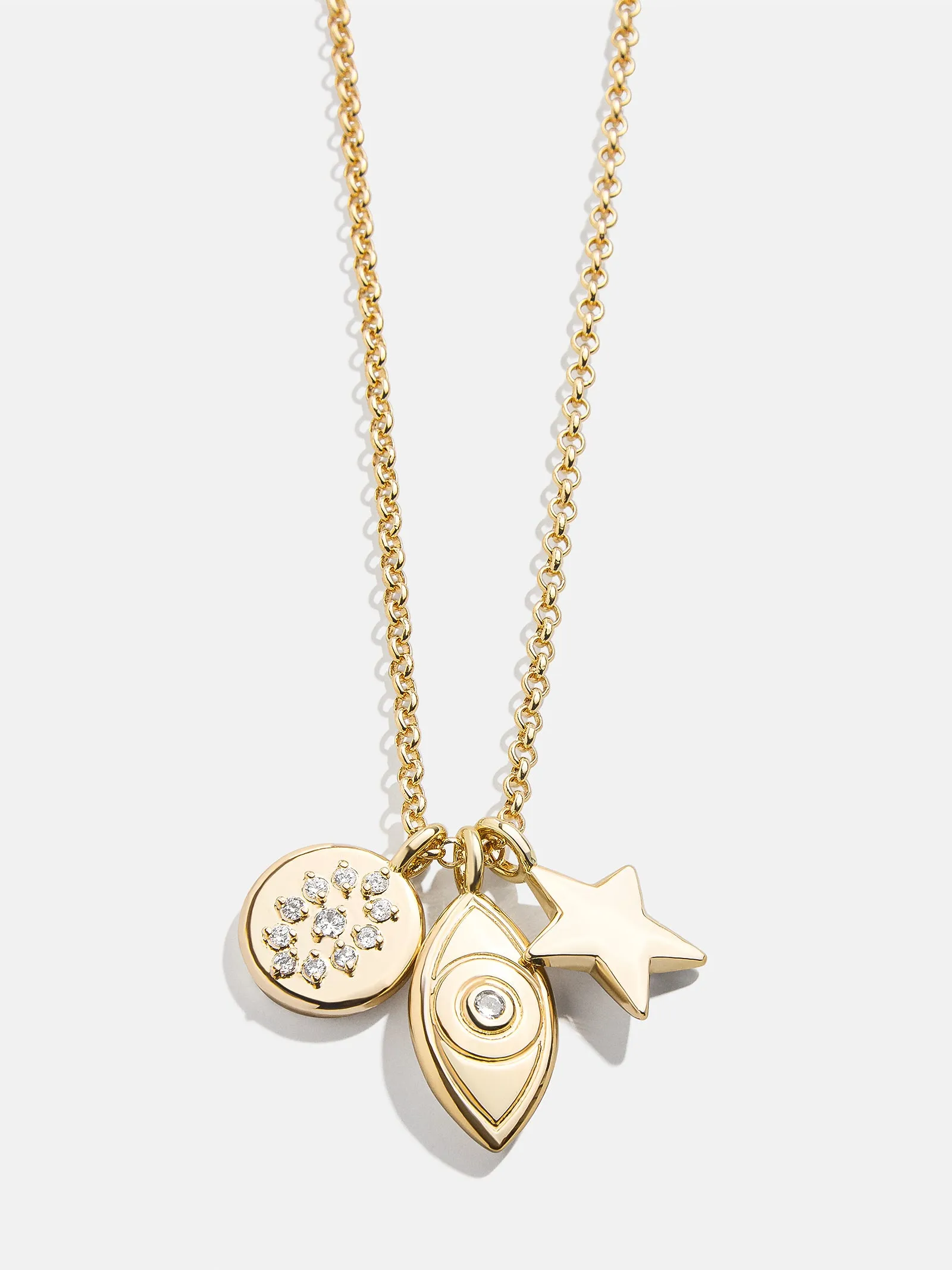 Evil Eye Cluster Charm Necklace - Evil Eye sold by BaubleBar