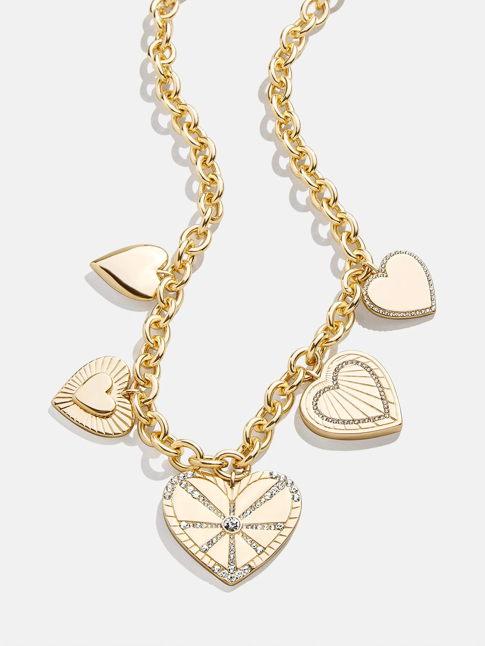 Heart Burst Statement Charm Necklace - Heart sold by BaubleBar