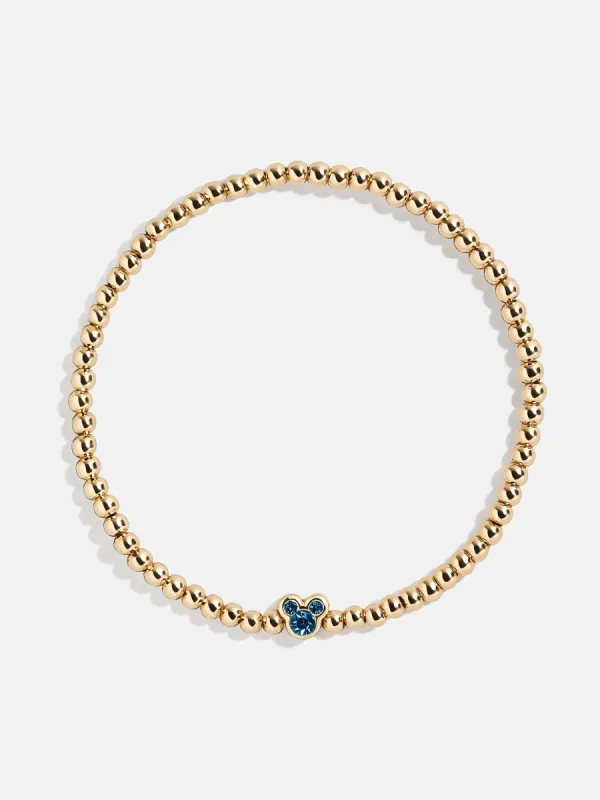 Disney Mickey Mouse Birthstone Pisa Bracelet - Blue Zircon sold by BaubleBar