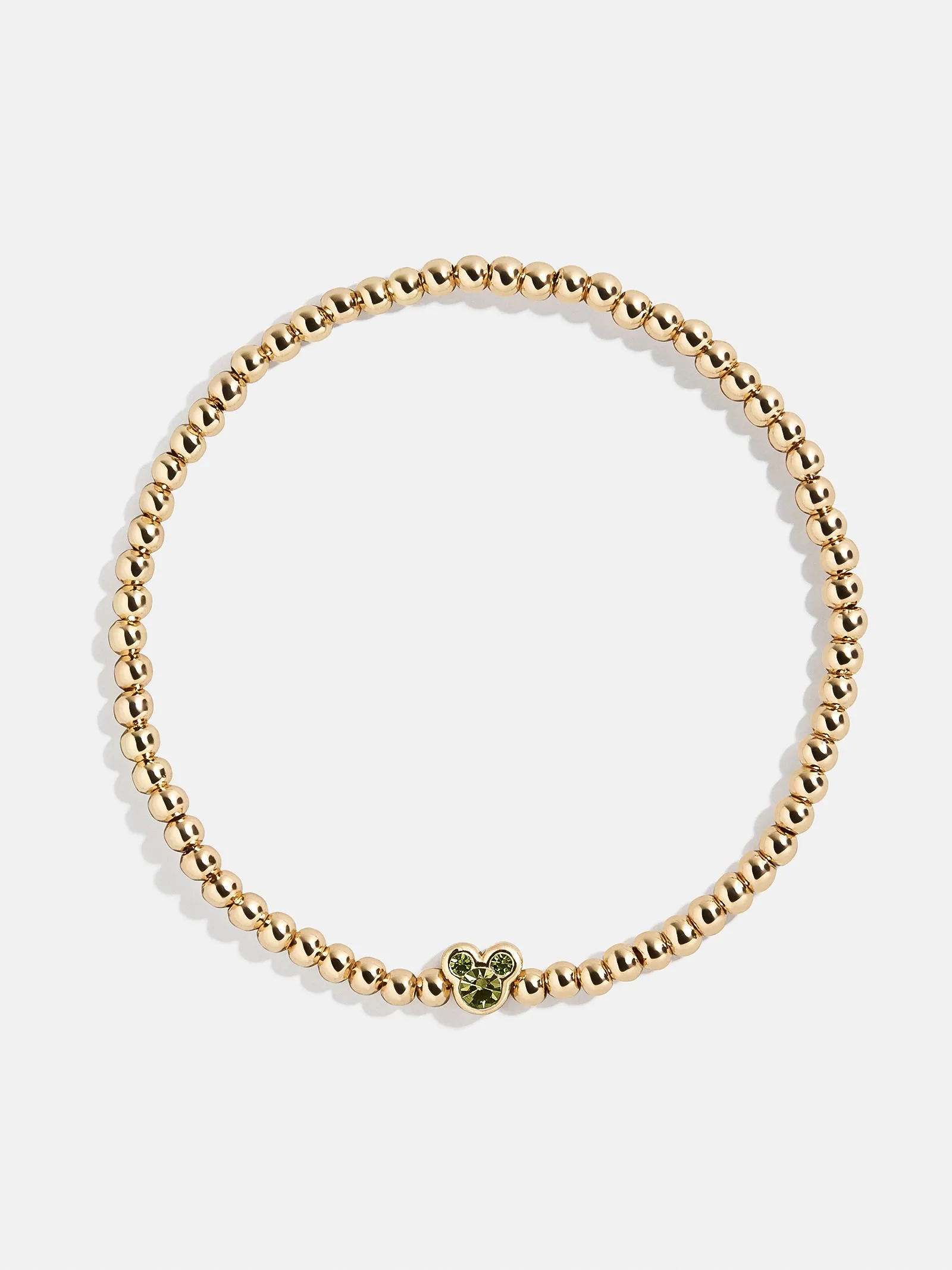 Disney Mickey Mouse Birthstone Pisa Bracelet - Peridot sold by BaubleBar
