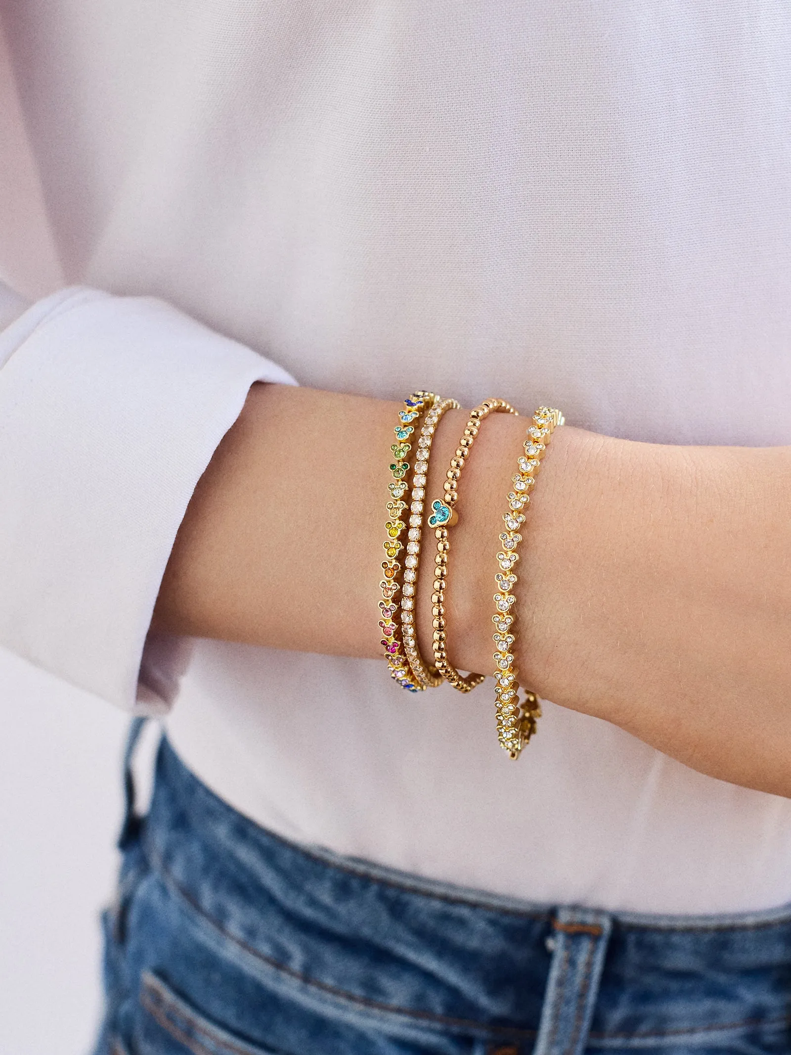 Disney Mickey Mouse Birthstone Pisa Bracelet - Peridot sold by BaubleBar product image thumbnail 2