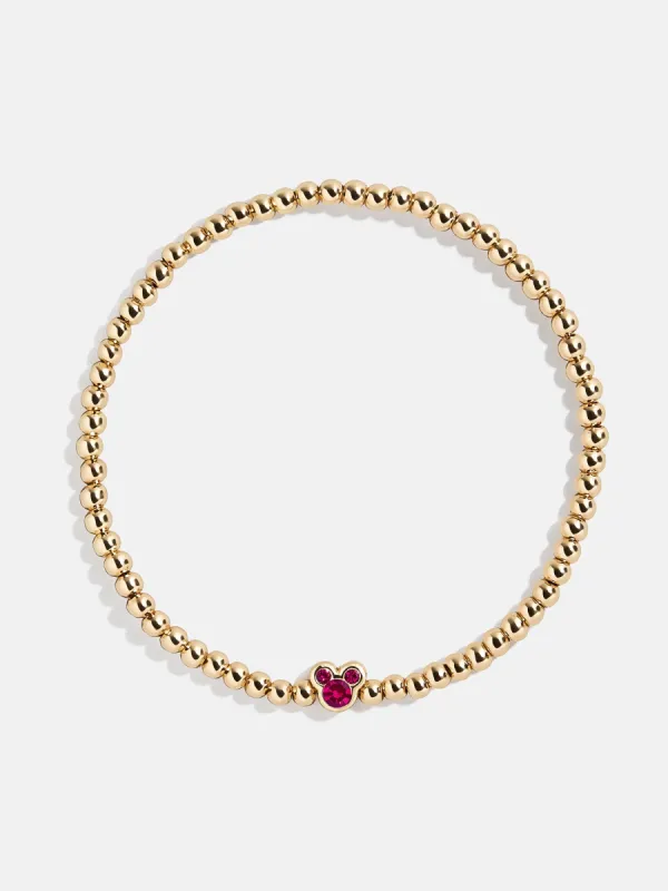 Disney Mickey Mouse Birthstone Pisa Bracelet - Ruby sold by BaubleBar
