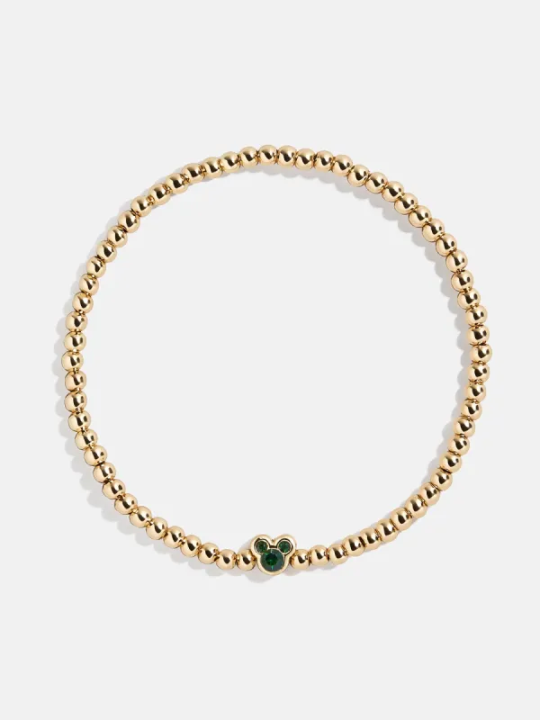 Disney Mickey Mouse Birthstone Pisa Bracelet - Emerald sold by BaubleBar