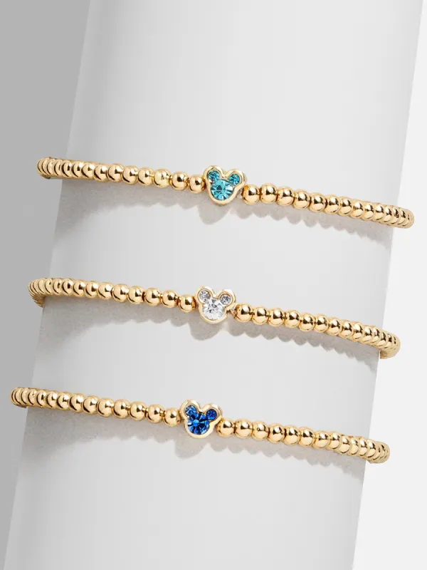 Disney Mickey Mouse Birthstone Pisa Bracelet - Crystal sold by BaubleBar