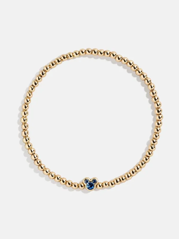 Disney Mickey Mouse Birthstone Pisa Bracelet - Sapphire sold by BaubleBar