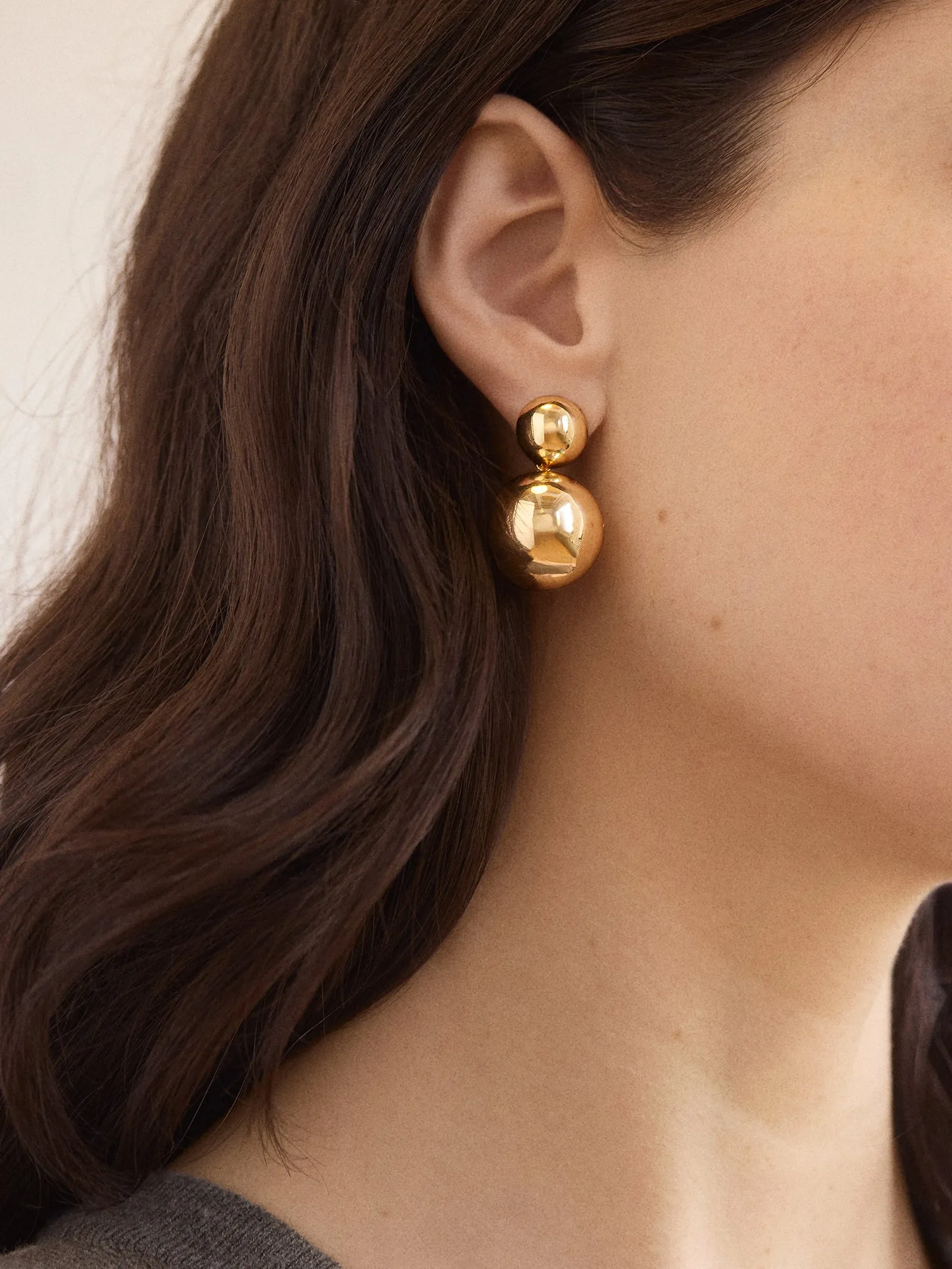 Ann Drop Earrings - Gold sold by BaubleBar product image thumbnail 2