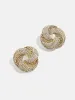 Brianna Earrings - Gold/Pavé sold by BaubleBar