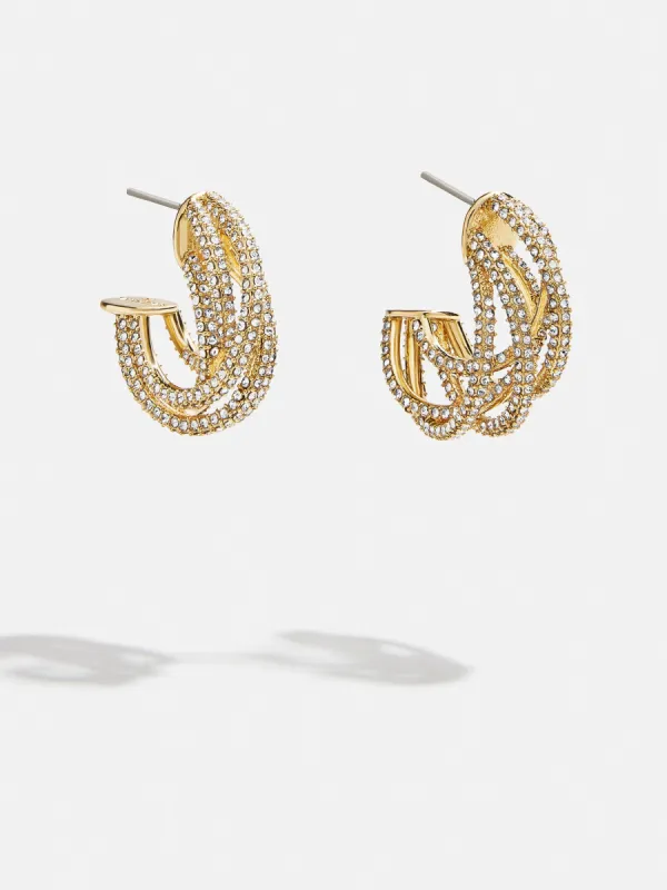Addison Earrings - Gold/Pavé sold by BaubleBar