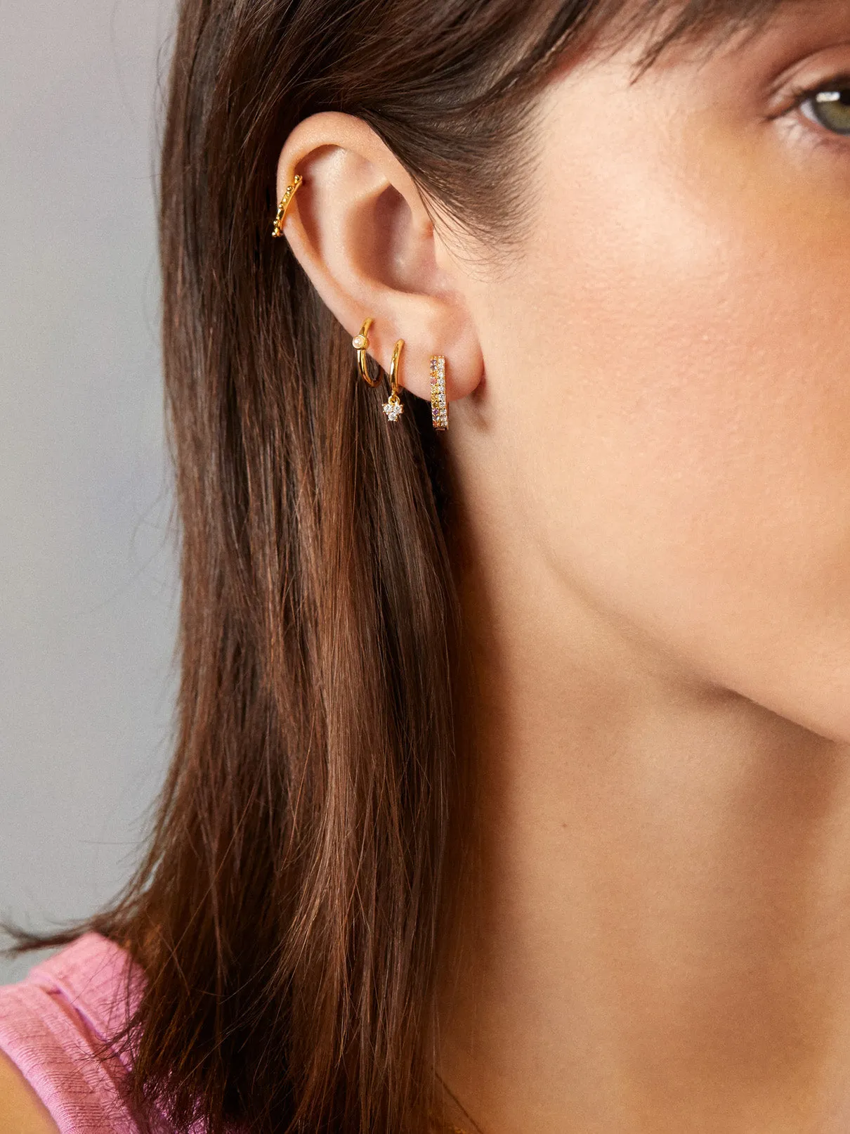 Liza 18K Gold Earring Set - Pastel sold by BaubleBar product image thumbnail 2