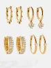 Liza 18K Gold Earring Set - Pastel sold by BaubleBar