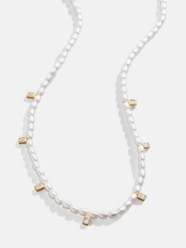 18K Gold Myra Necklace - Gold/Pearl sold by BaubleBar