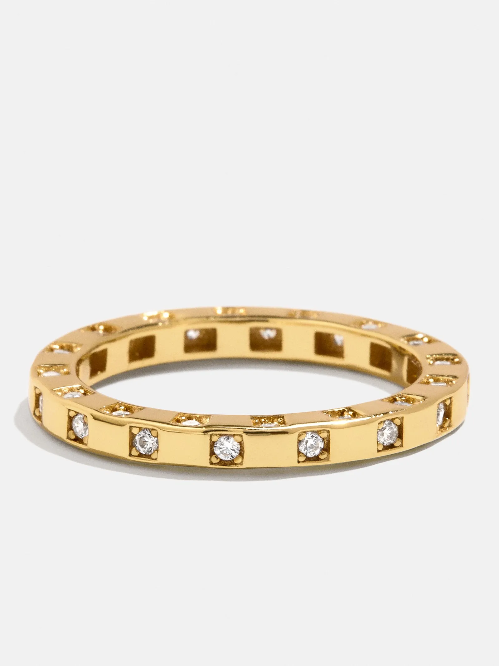 18K Gold Mabel Ring - Gold/Pavé sold by BaubleBar