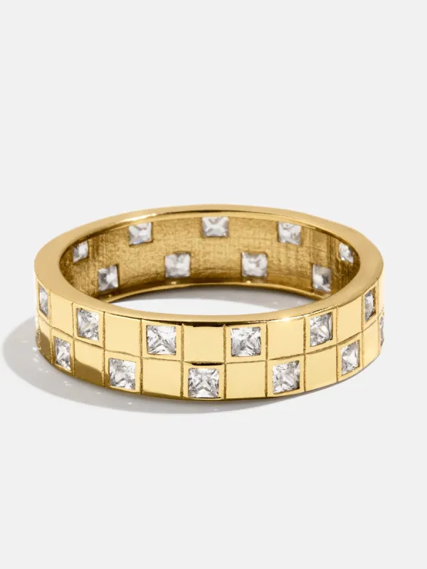 18K Gold Lucia Ring - Gold/Pavé sold by BaubleBar