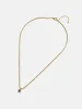 18K Gold Florence Birthstone Necklace - Aquamarine sold by BaubleBar