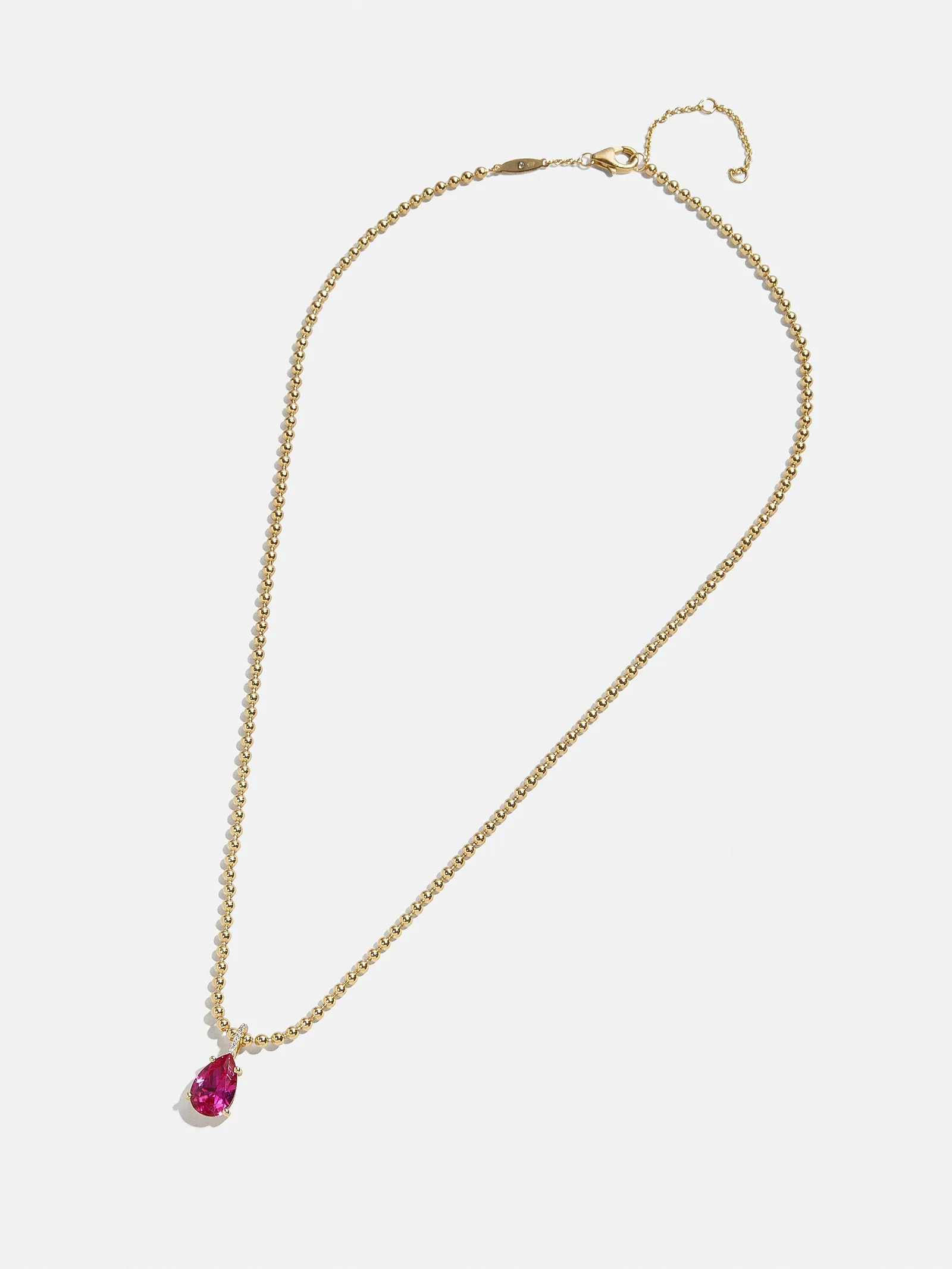 Esther 18K Gold Plated Sterling Silver Birthstone Necklace - Crystal sold by BaubleBar product image thumbnail 3