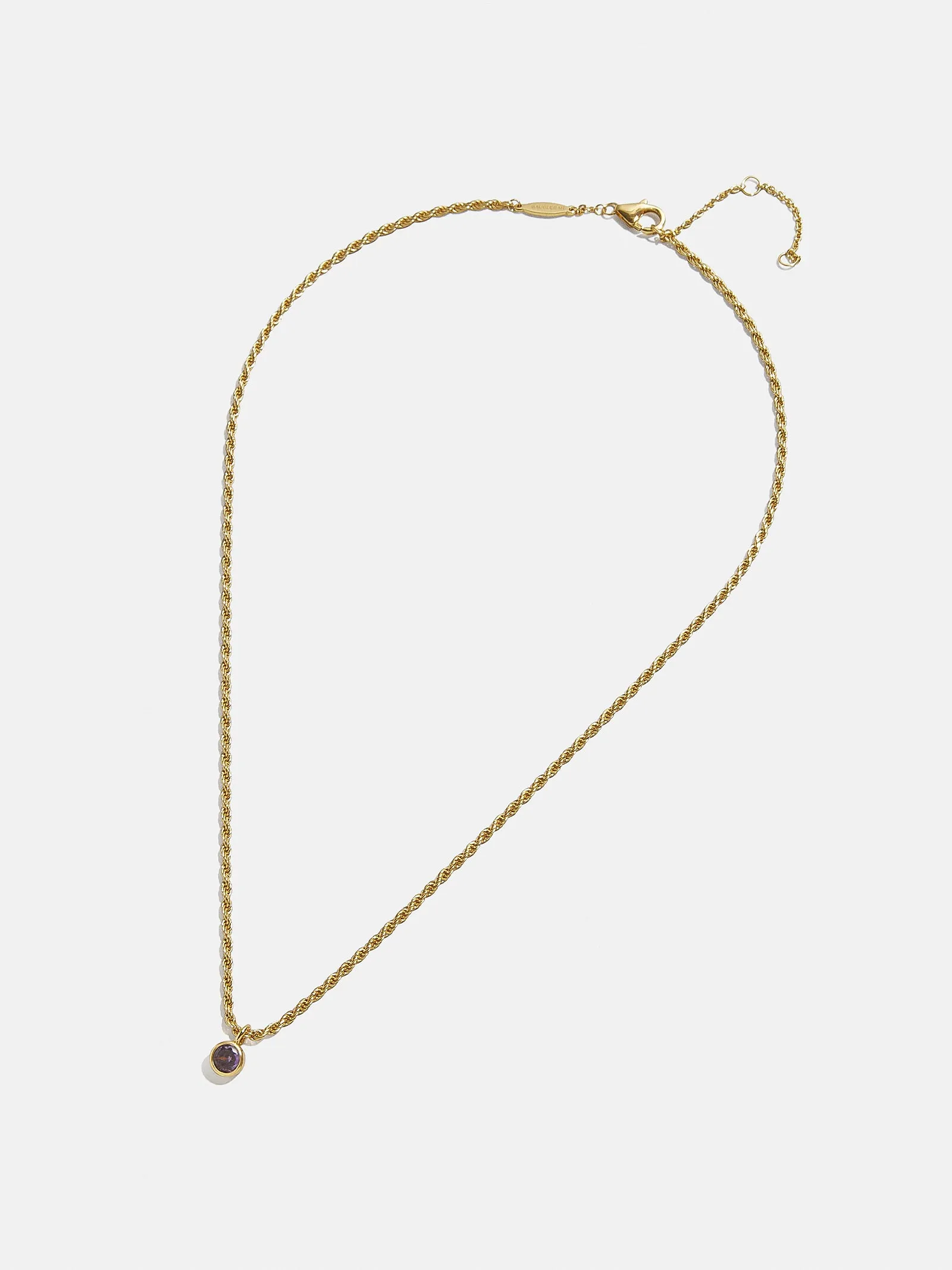 Florence 18K Gold Plated Sterling Silver Birthstone Necklace - Peridot sold by BaubleBar product image thumbnail 3