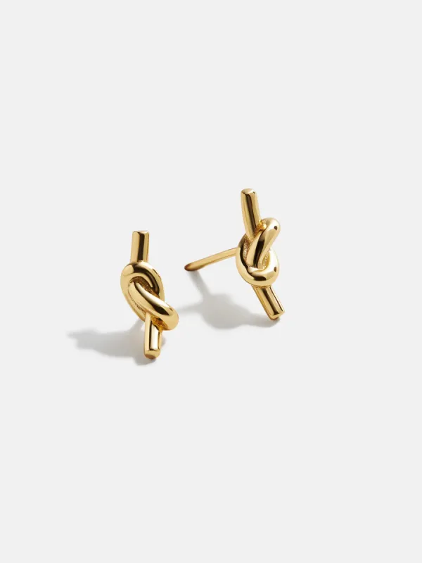 18K Gold Just For Fun Earrings - Knot sold by BaubleBar