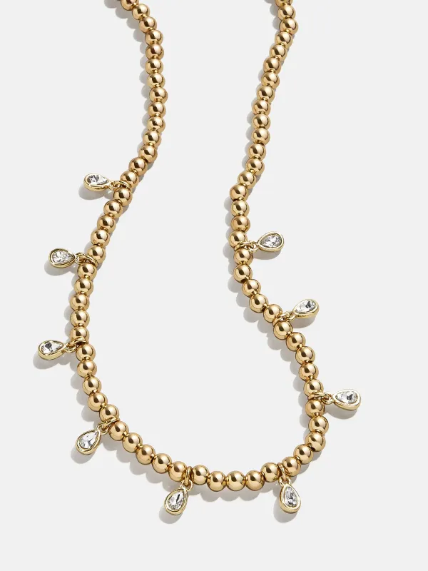 Joelle Pisa Beaded Necklace - Teardrop Bezel made by BaubleBar