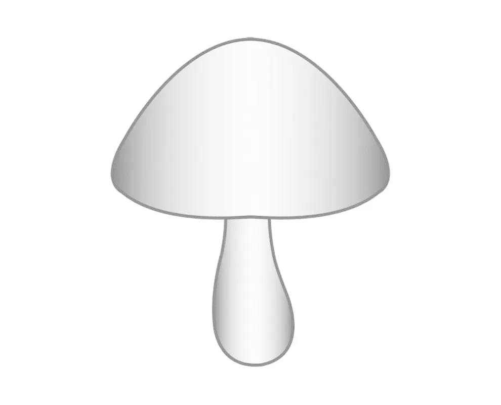 Mini Mushroom Icon - Silver sold by BaubleBar