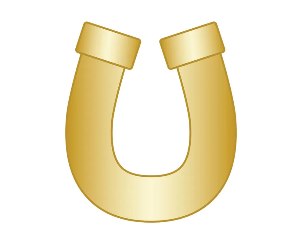 Mini Horseshoe Icon - Gold sold by BaubleBar