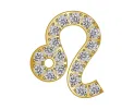 Leo Mini Zodiac Icon - Pavé/Gold sold by BaubleBar