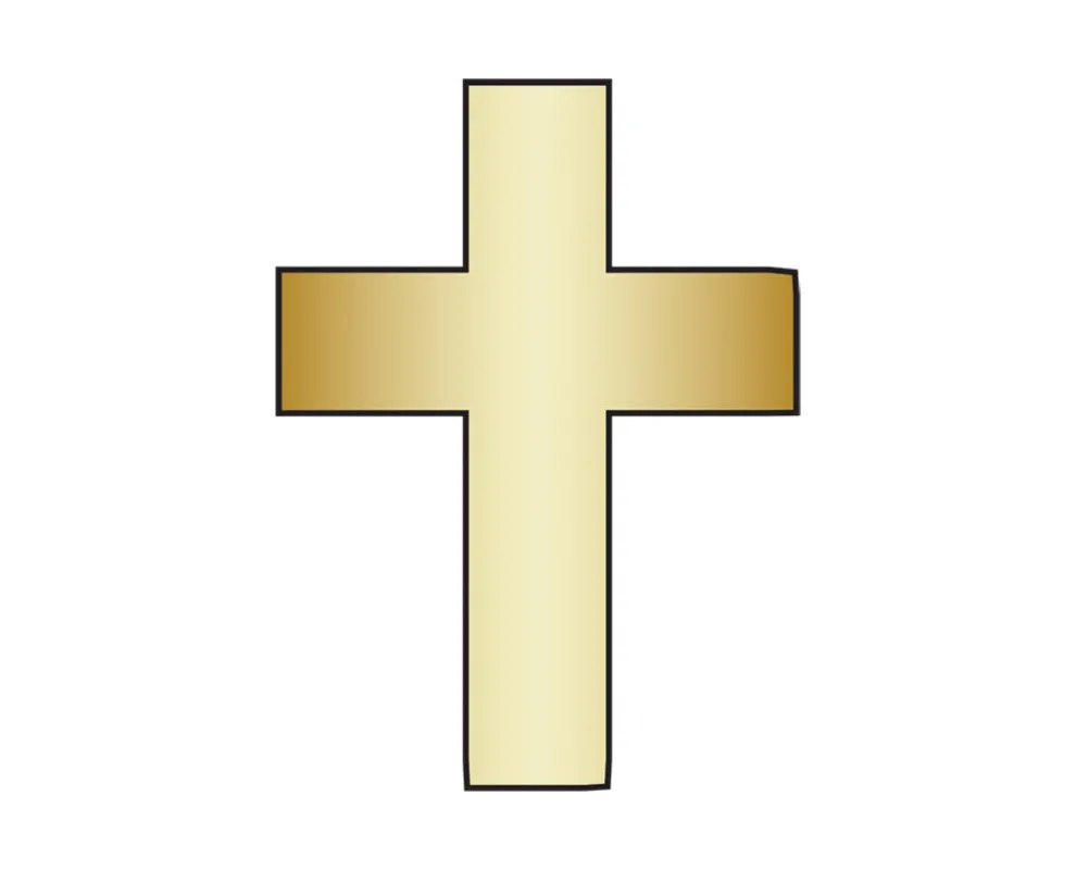 Mini Cross Icon - Gold sold by BaubleBar