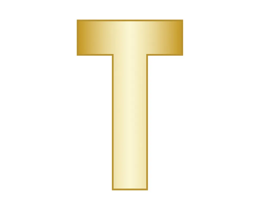 Mini T - Gold sold by BaubleBar