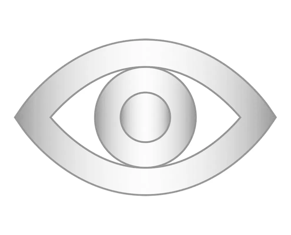 Mini Evil Eye Icon - Silver sold by BaubleBar
