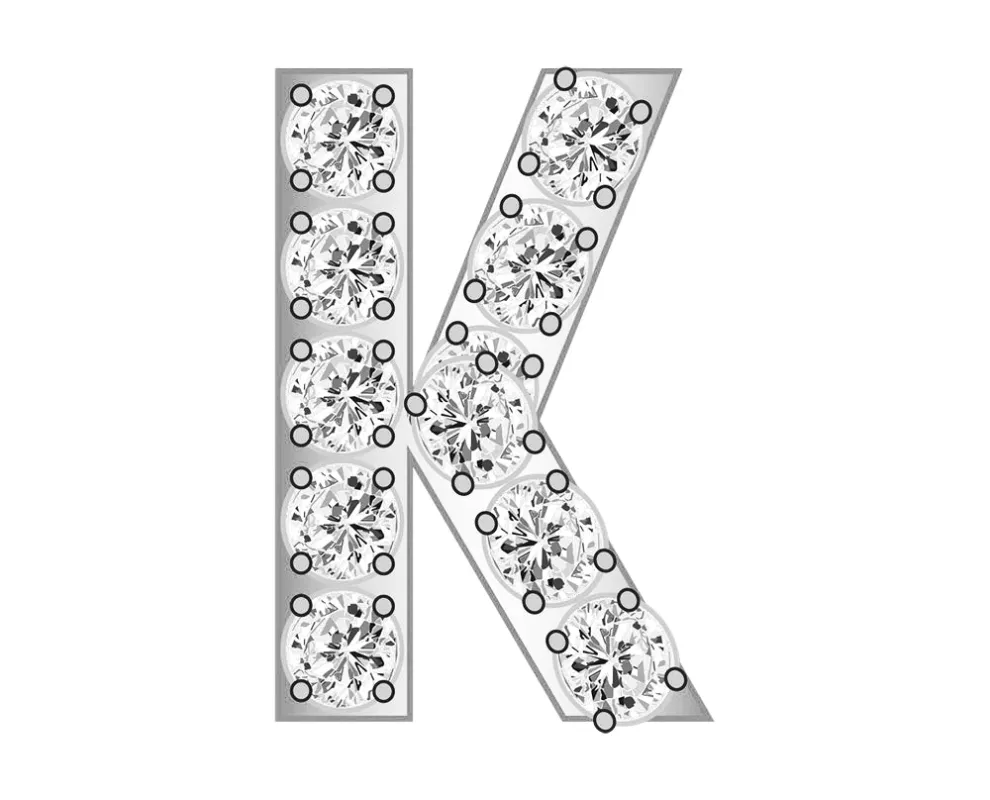 Mini K - Clear/Silver sold by BaubleBar