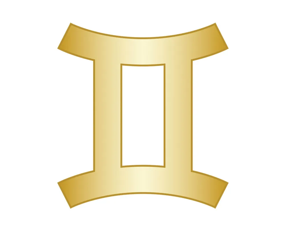 Gemini Mini Zodiac Icon - Gold sold by BaubleBar