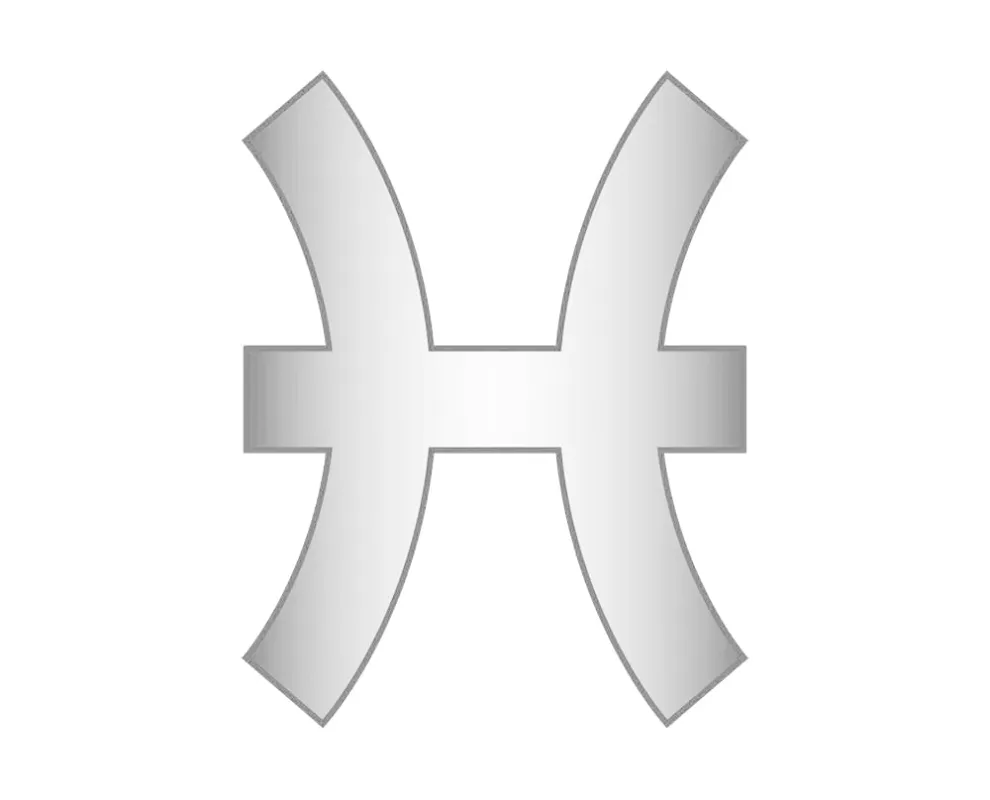 Pisces Mini Zodiac Icon - Silver sold by BaubleBar