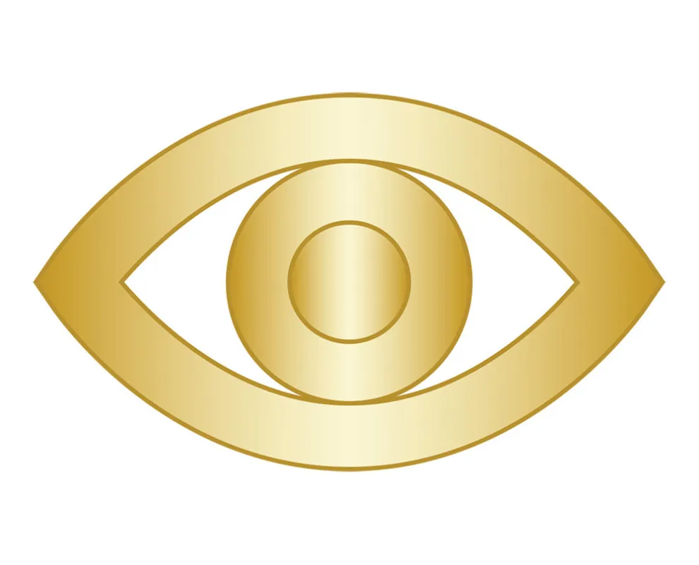 Mini Evil Eye Icon - Gold sold by BaubleBar