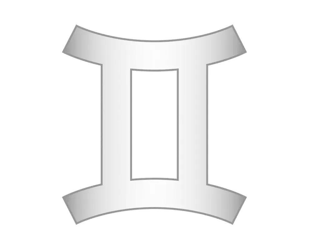 Gemini Mini Zodiac Icon - Silver sold by BaubleBar