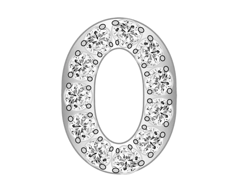 Mini O - Clear/Silver sold by BaubleBar