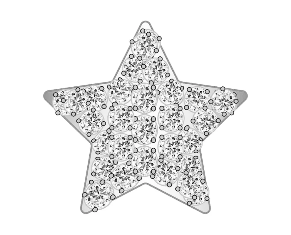Mini Star Icon - Clear/Silver sold by BaubleBar