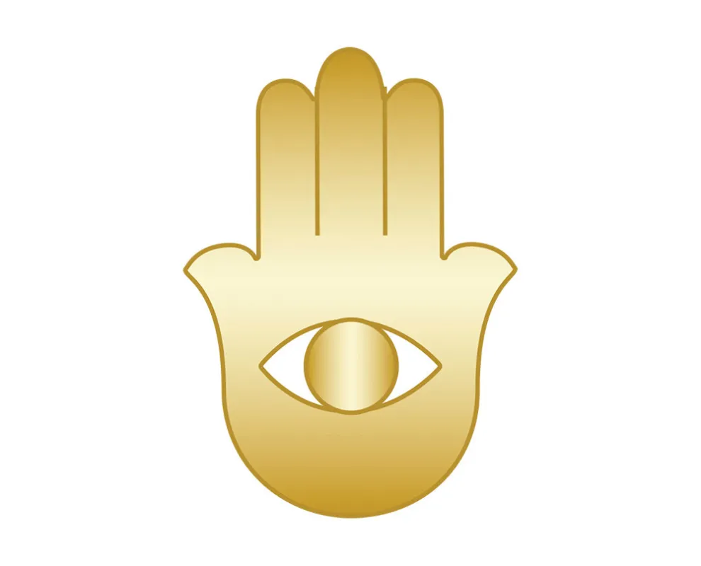 Mini Hamsa Icon - Gold sold by BaubleBar