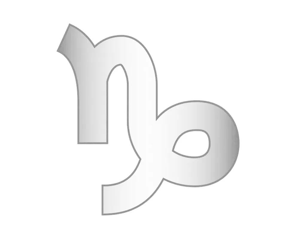 Capricorn Mini Zodiac Icon - Silver sold by BaubleBar