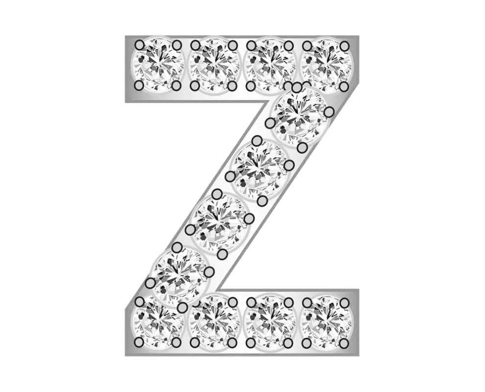 Mini Z - Clear/Silver sold by BaubleBar