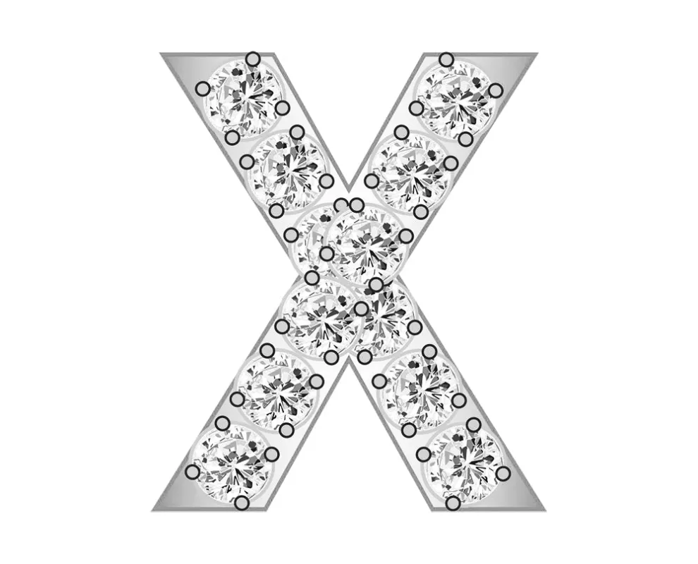 Mini X - Clear/Silver sold by BaubleBar