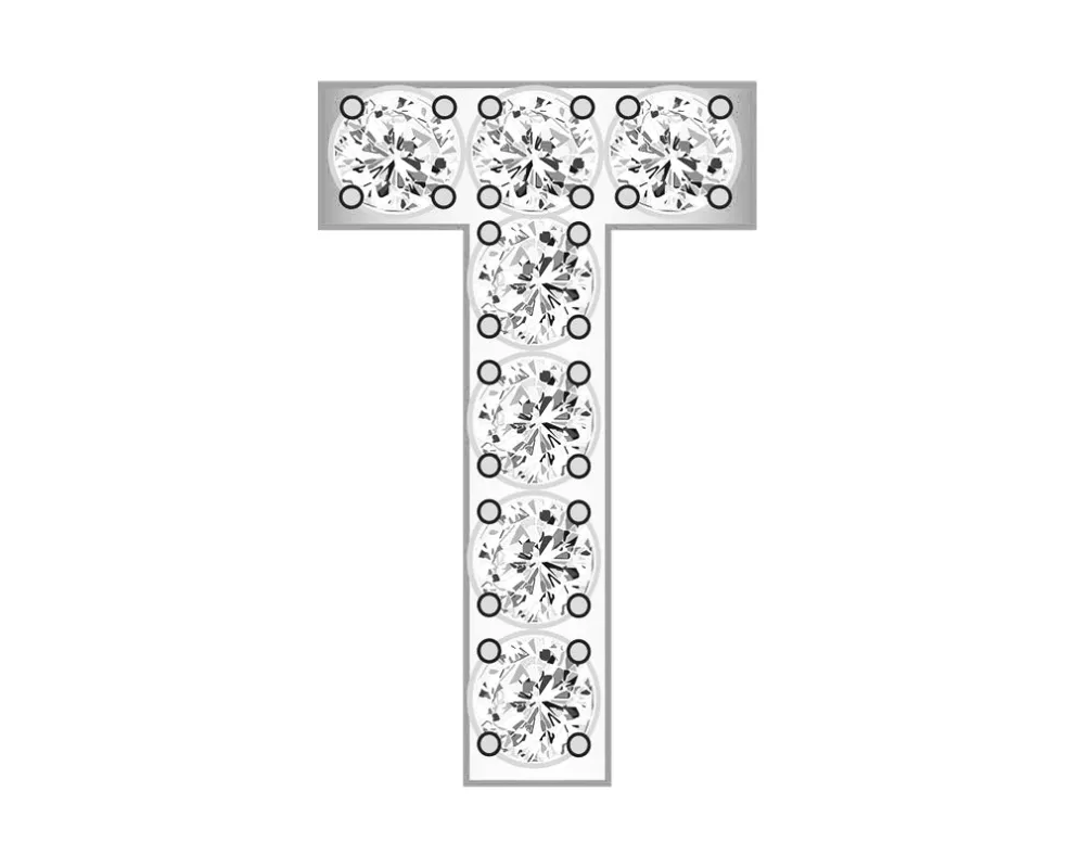 Mini T - Clear/Silver sold by BaubleBar