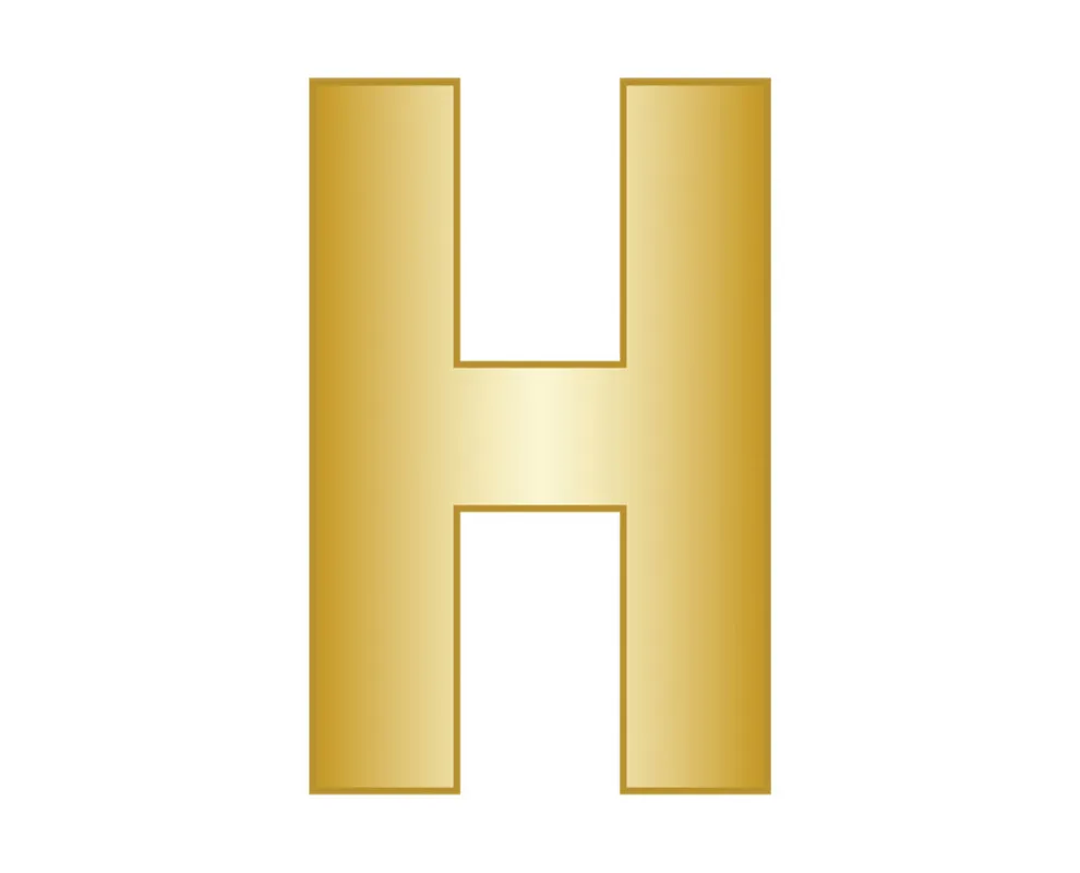 Mini H - Gold sold by BaubleBar