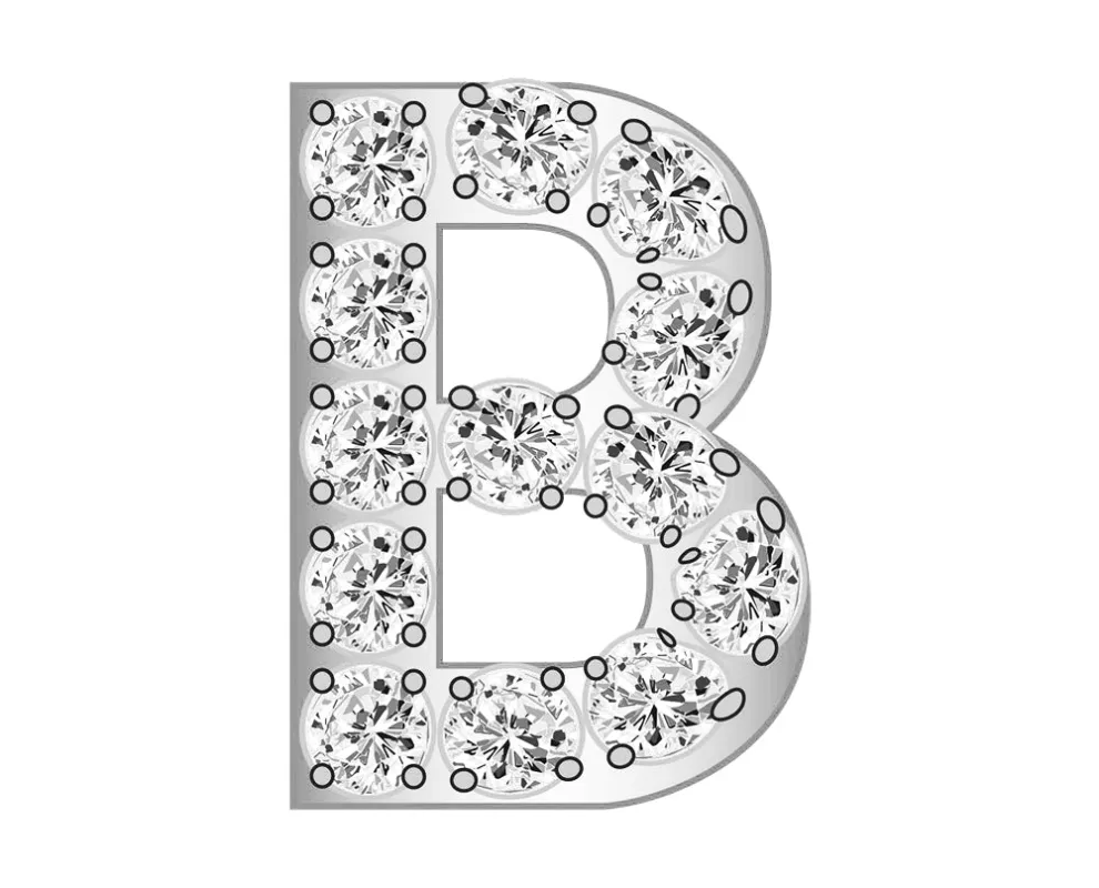 Mini B - Clear/Silver sold by BaubleBar