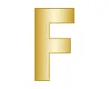 Mini F - Gold sold by BaubleBar