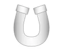 Mini Horseshoe Icon - Silver sold by BaubleBar