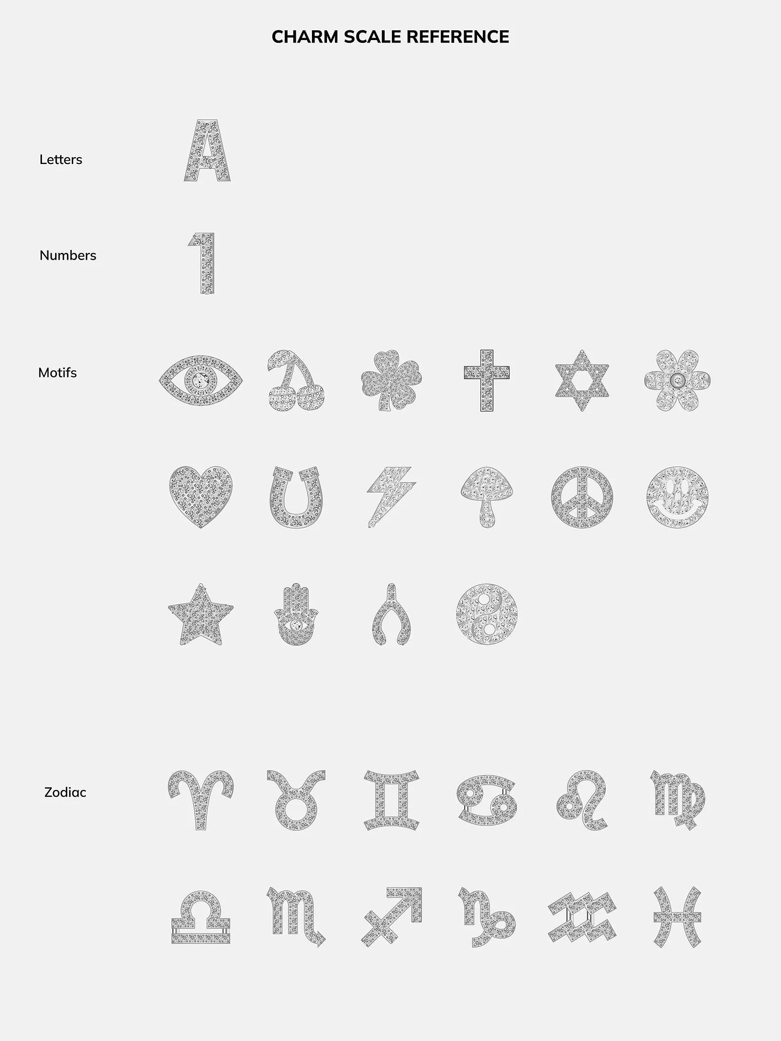 Mini Sterling Silver Custom Icon Necklace - Sterling Silver. Pavé Cubic Zirconia Stones sold by BaubleBar product image thumbnail 5