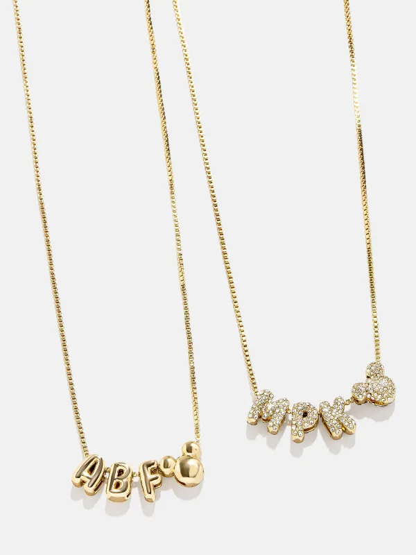 Disney Bubble Letter Custom Necklace sold by BaubleBar