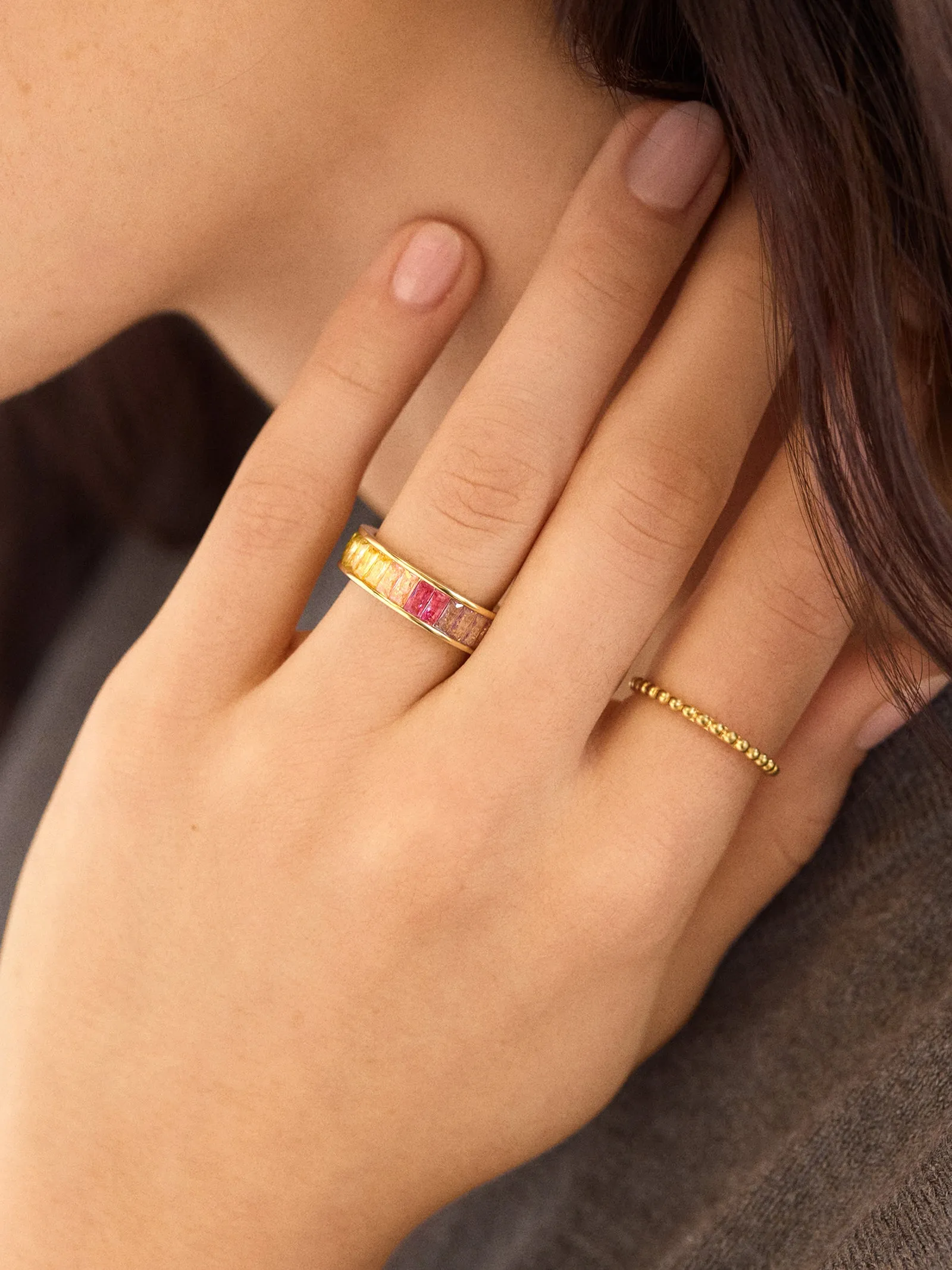 Maria Ring - Gold/Multi sold by BaubleBar product image thumbnail 2