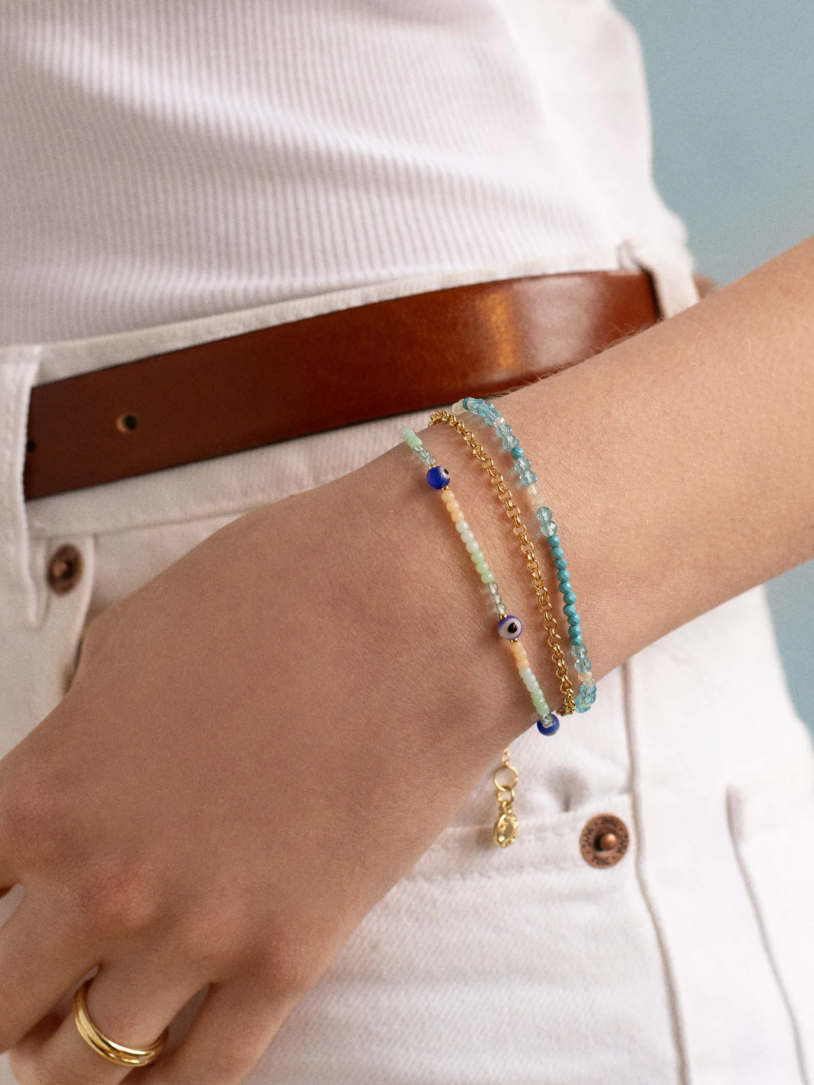 Rowan Semi-Precious Layered Bracelet - Mykonos sold by BaubleBar product image thumbnail 2